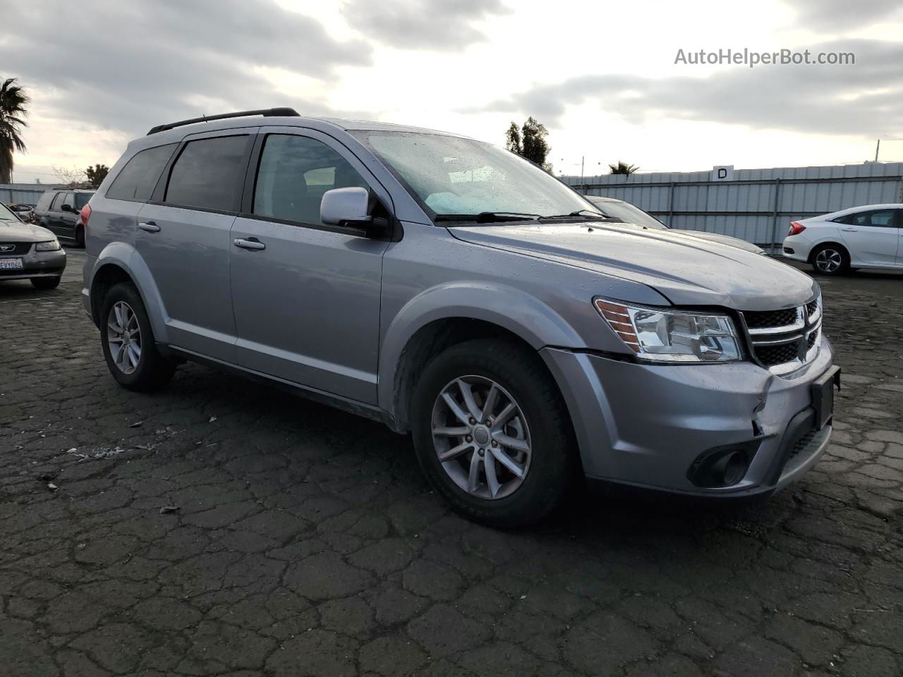 2016 Dodge Journey Sxt Silver vin: 3C4PDCBG7GT123306