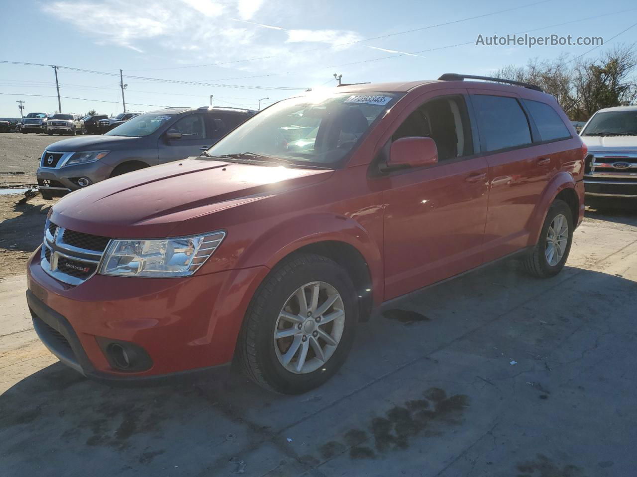 2016 Dodge Journey Sxt Red vin: 3C4PDCBG7GT131020