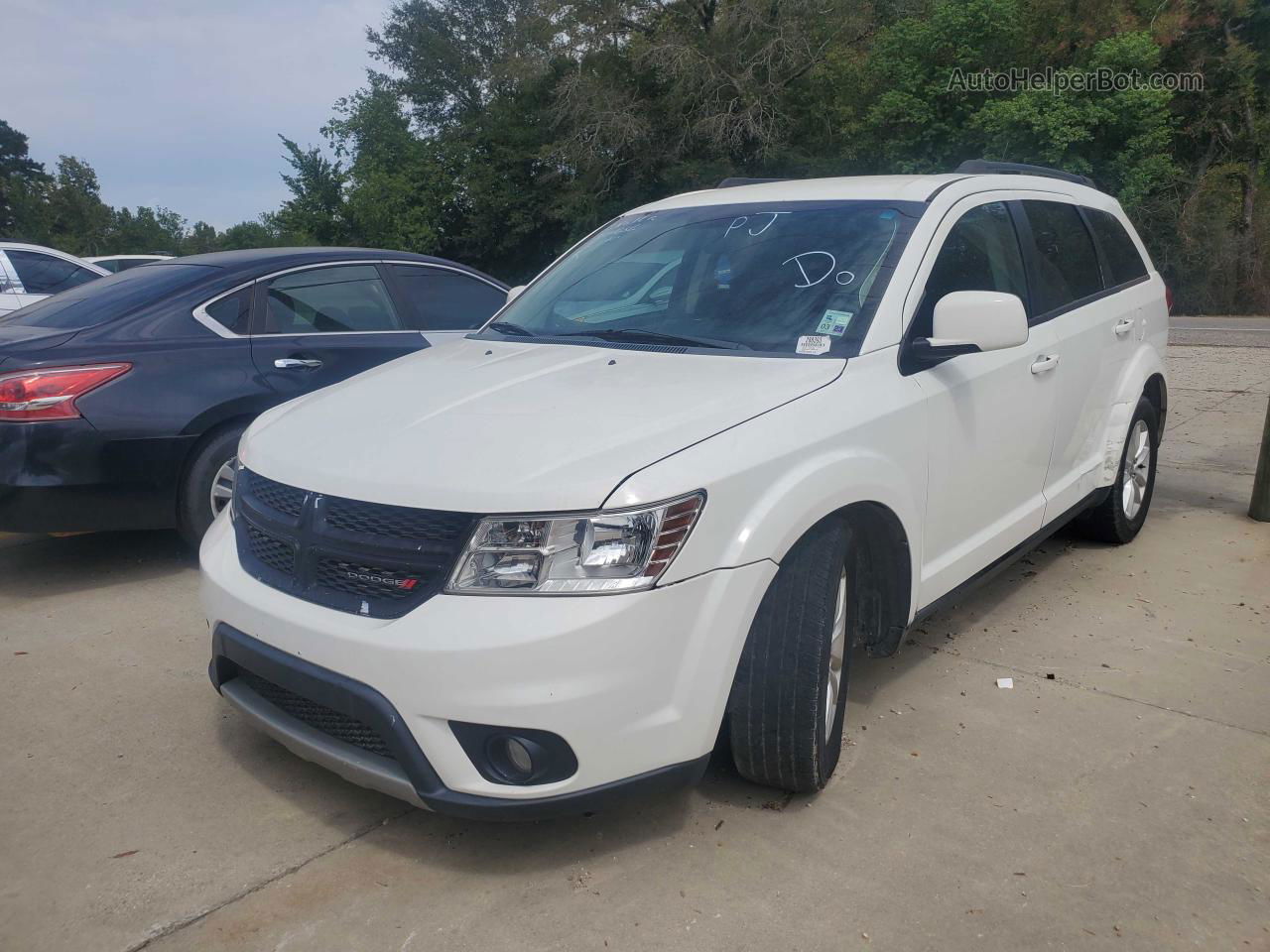 2016 Dodge Journey Sxt Белый vin: 3C4PDCBG7GT214656