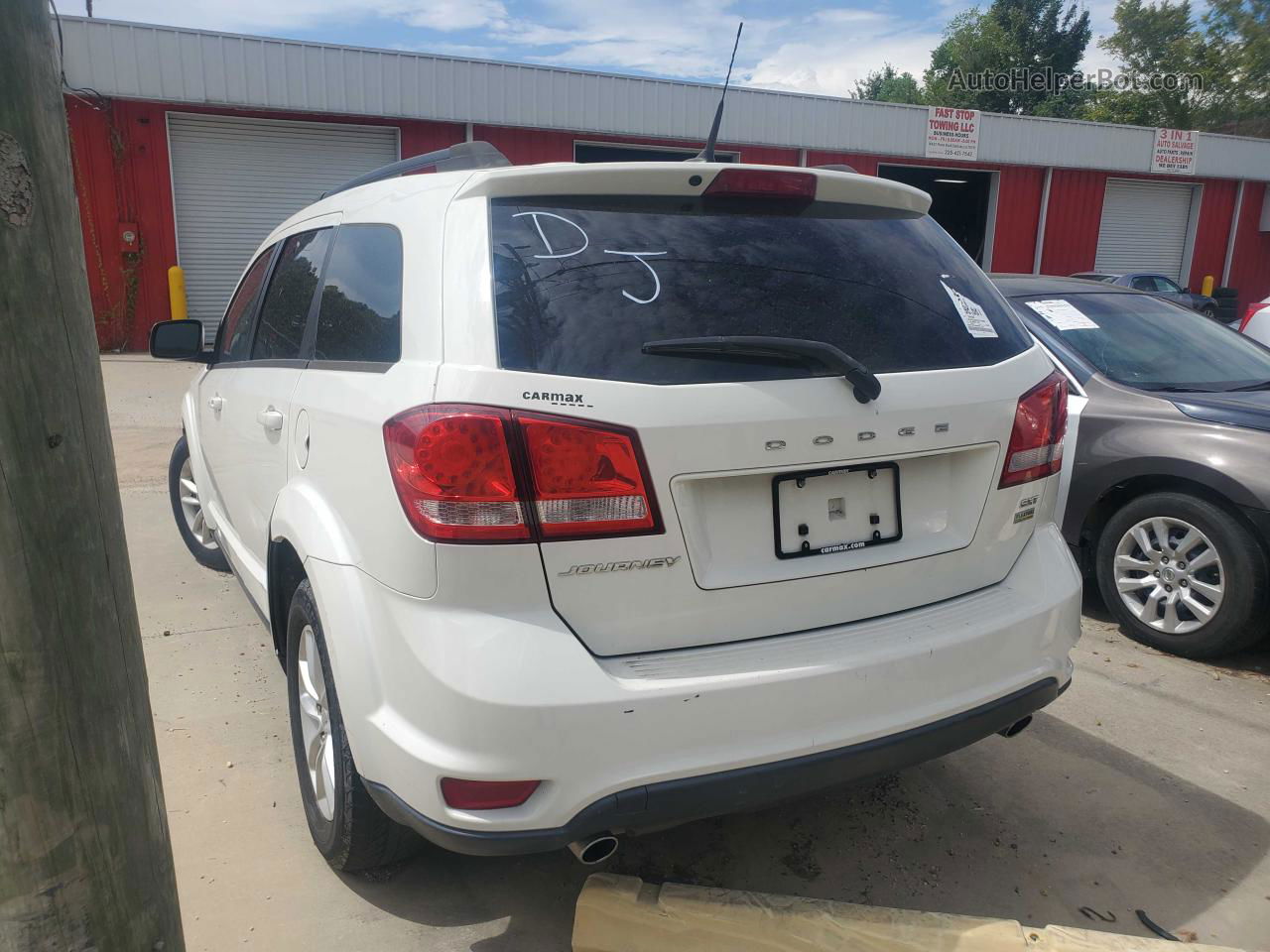 2016 Dodge Journey Sxt White vin: 3C4PDCBG7GT214656