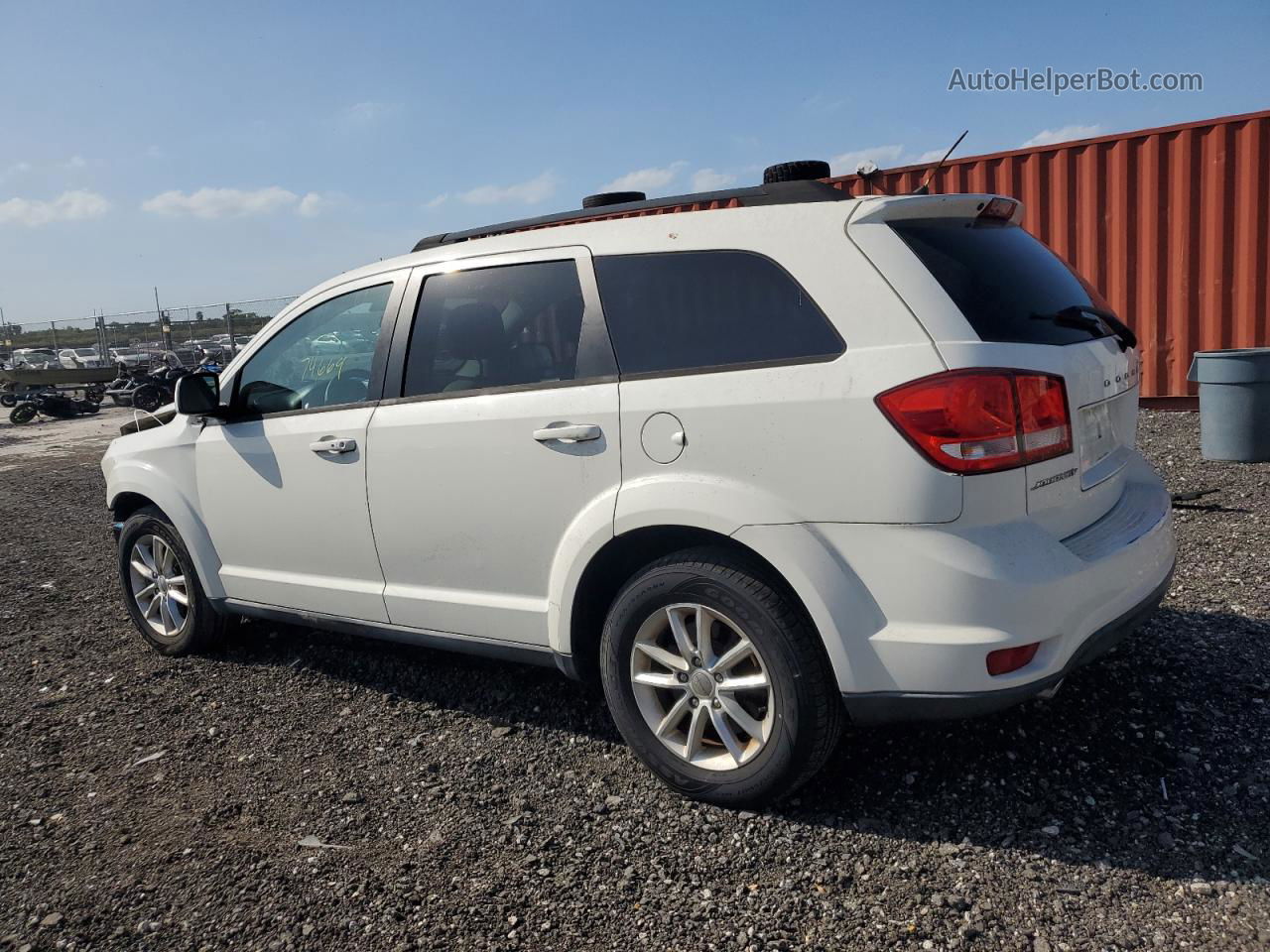 2014 Dodge Journey Sxt Белый vin: 3C4PDCBG8ET142704