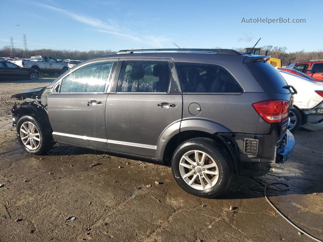 2015 Dodge Journey Sxt Gray vin: 3C4PDCBG8FT510137