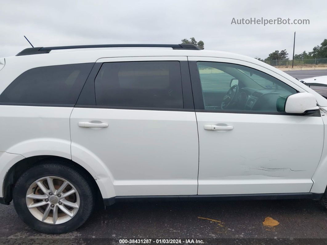 2015 Dodge Journey Sxt White vin: 3C4PDCBG8FT529058