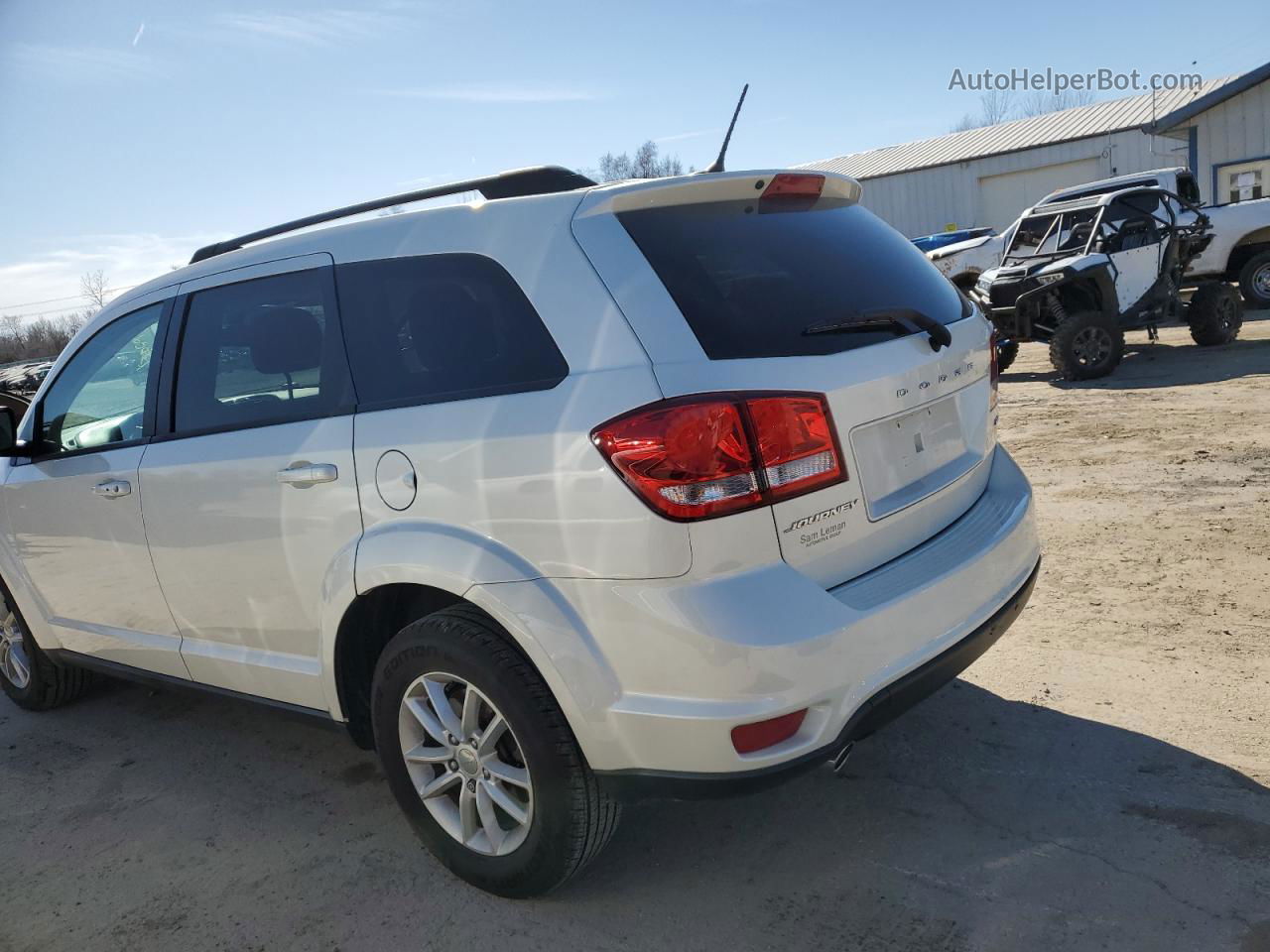 2015 Dodge Journey Sxt White vin: 3C4PDCBG8FT622338