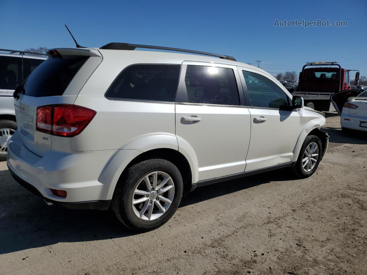 2015 Dodge Journey Sxt White vin: 3C4PDCBG8FT622338