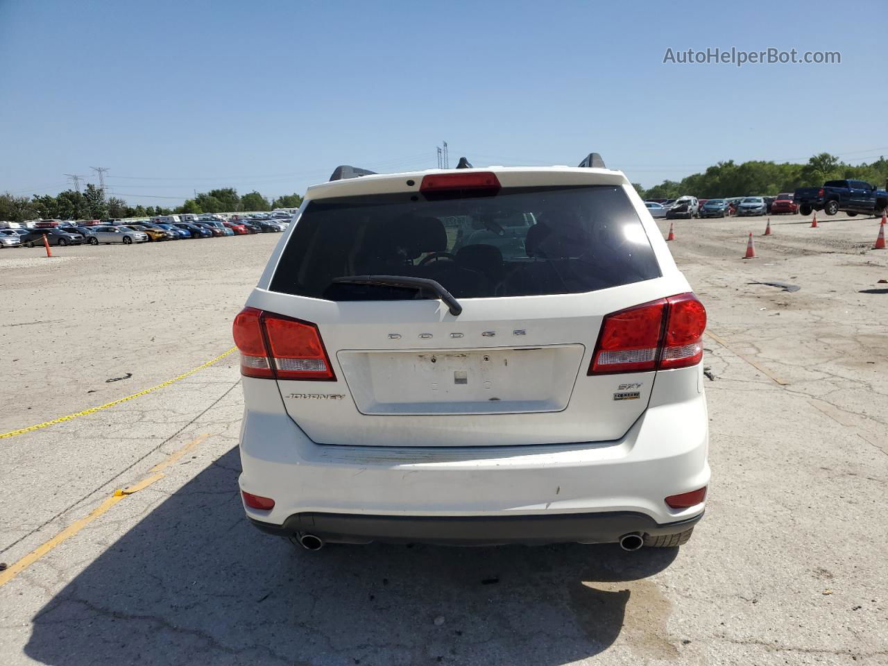 2015 Dodge Journey Sxt White vin: 3C4PDCBG8FT664363