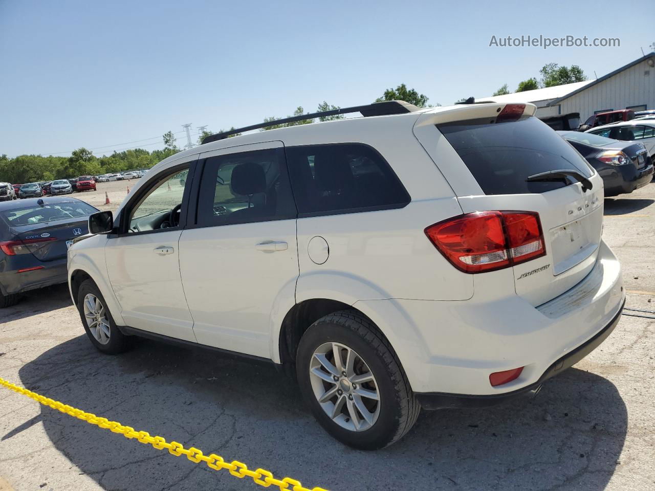 2015 Dodge Journey Sxt White vin: 3C4PDCBG8FT664363