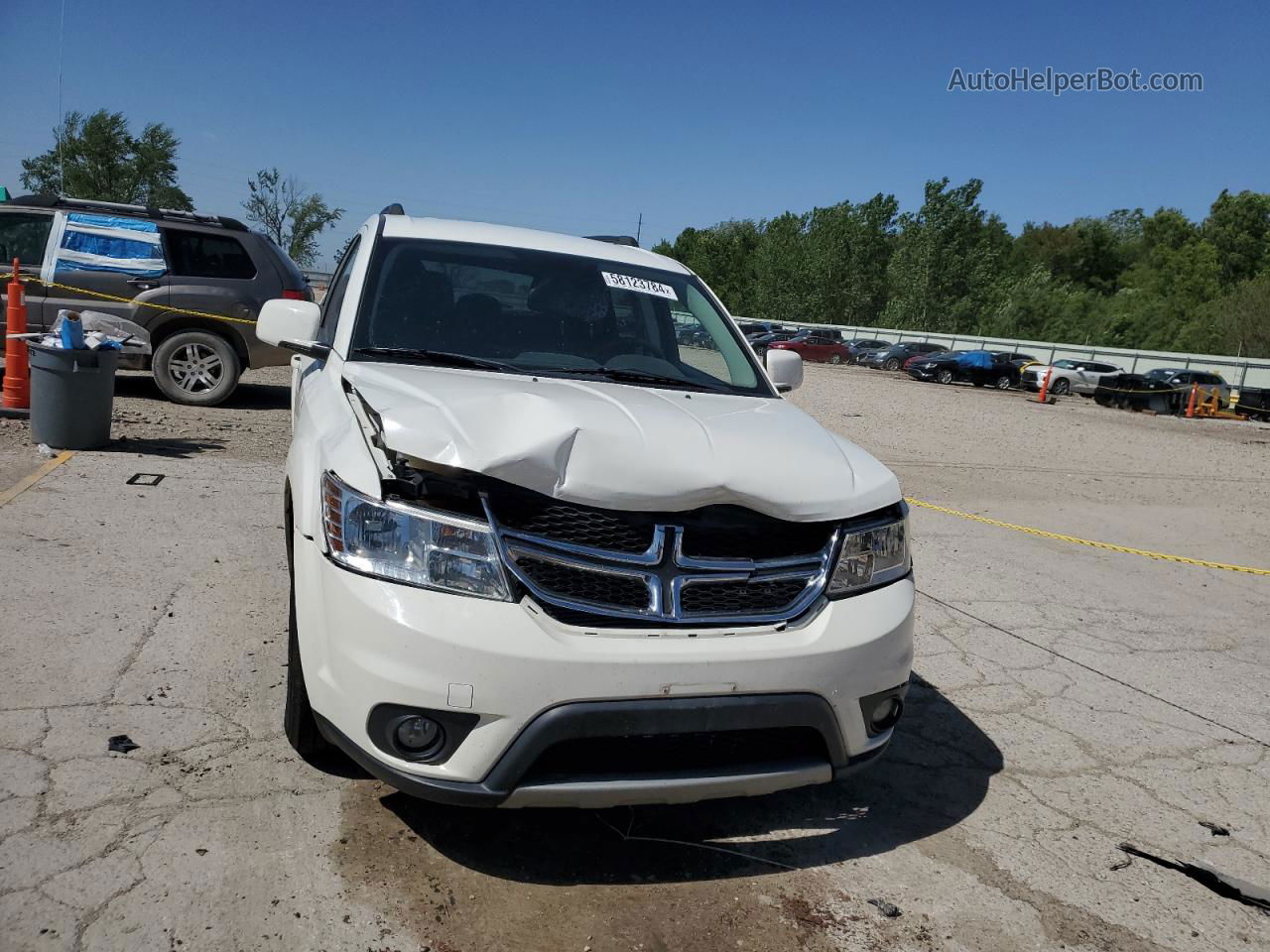 2015 Dodge Journey Sxt White vin: 3C4PDCBG8FT664363