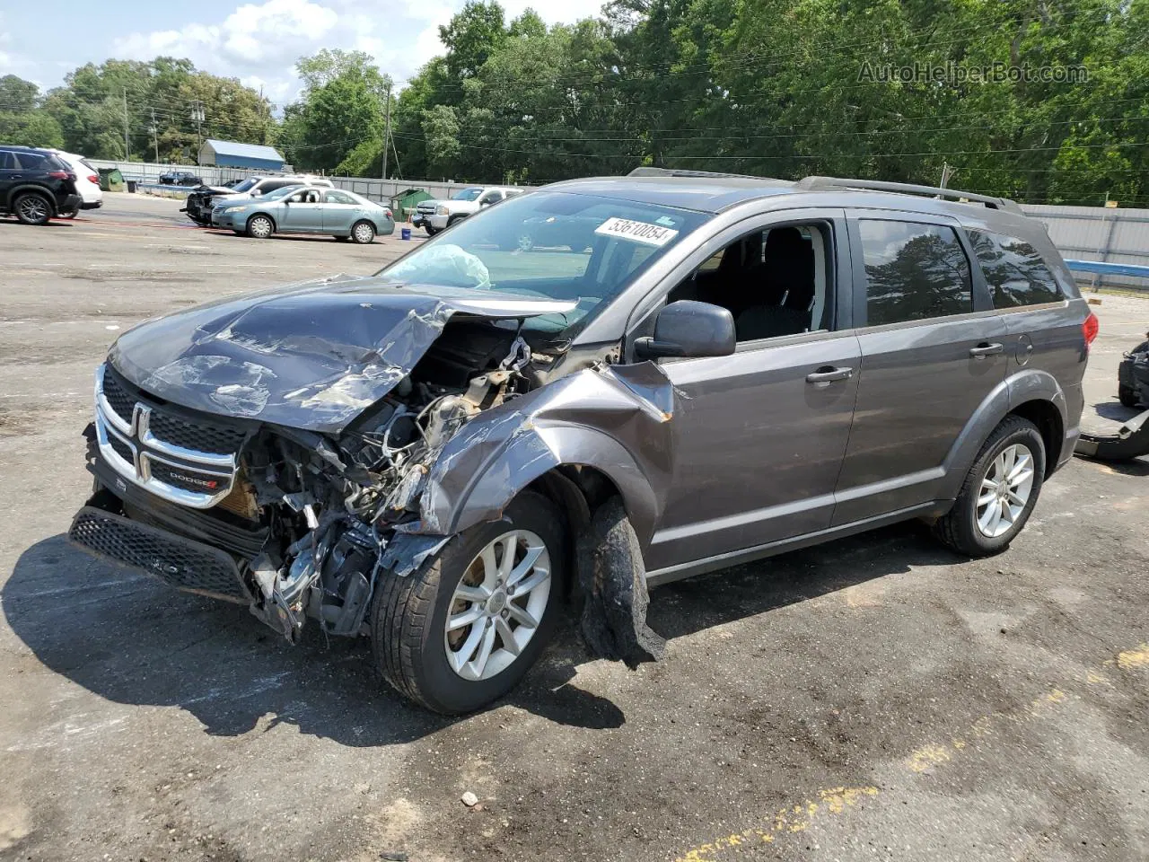 2015 Dodge Journey Sxt Gray vin: 3C4PDCBG8FT678473