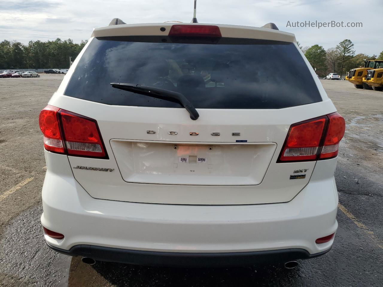 2015 Dodge Journey Sxt White vin: 3C4PDCBG8FT690641