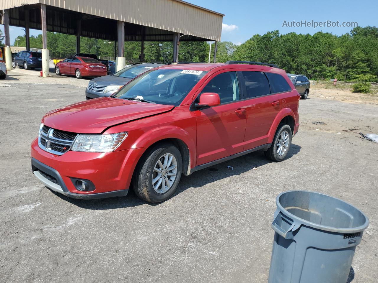 2016 Dodge Journey Sxt Red vin: 3C4PDCBG8GT122732