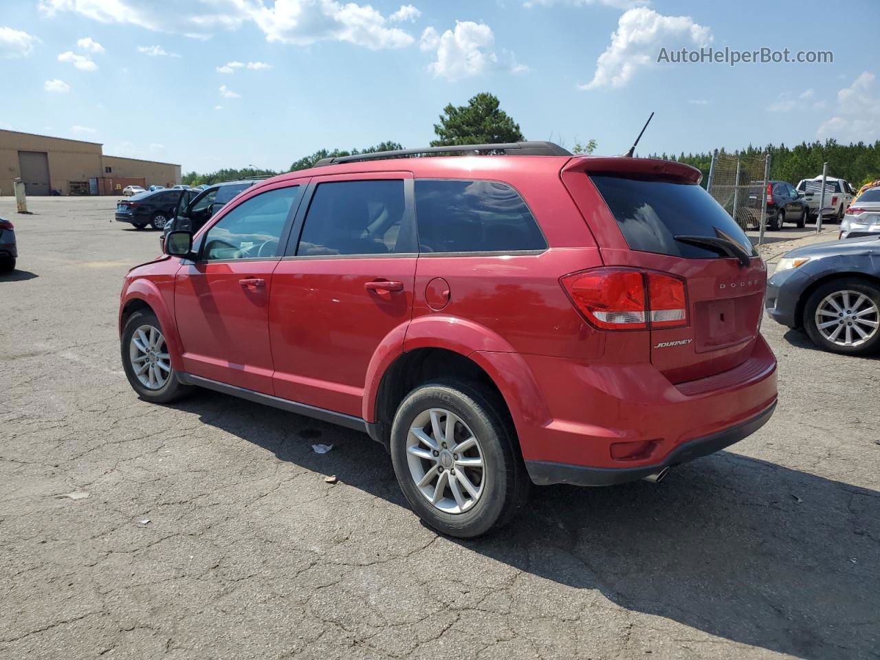 2016 Dodge Journey Sxt Red vin: 3C4PDCBG8GT122732