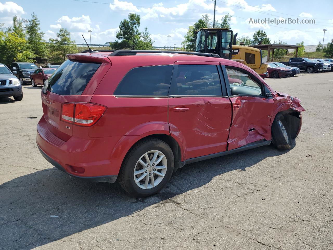 2016 Dodge Journey Sxt Red vin: 3C4PDCBG8GT122732