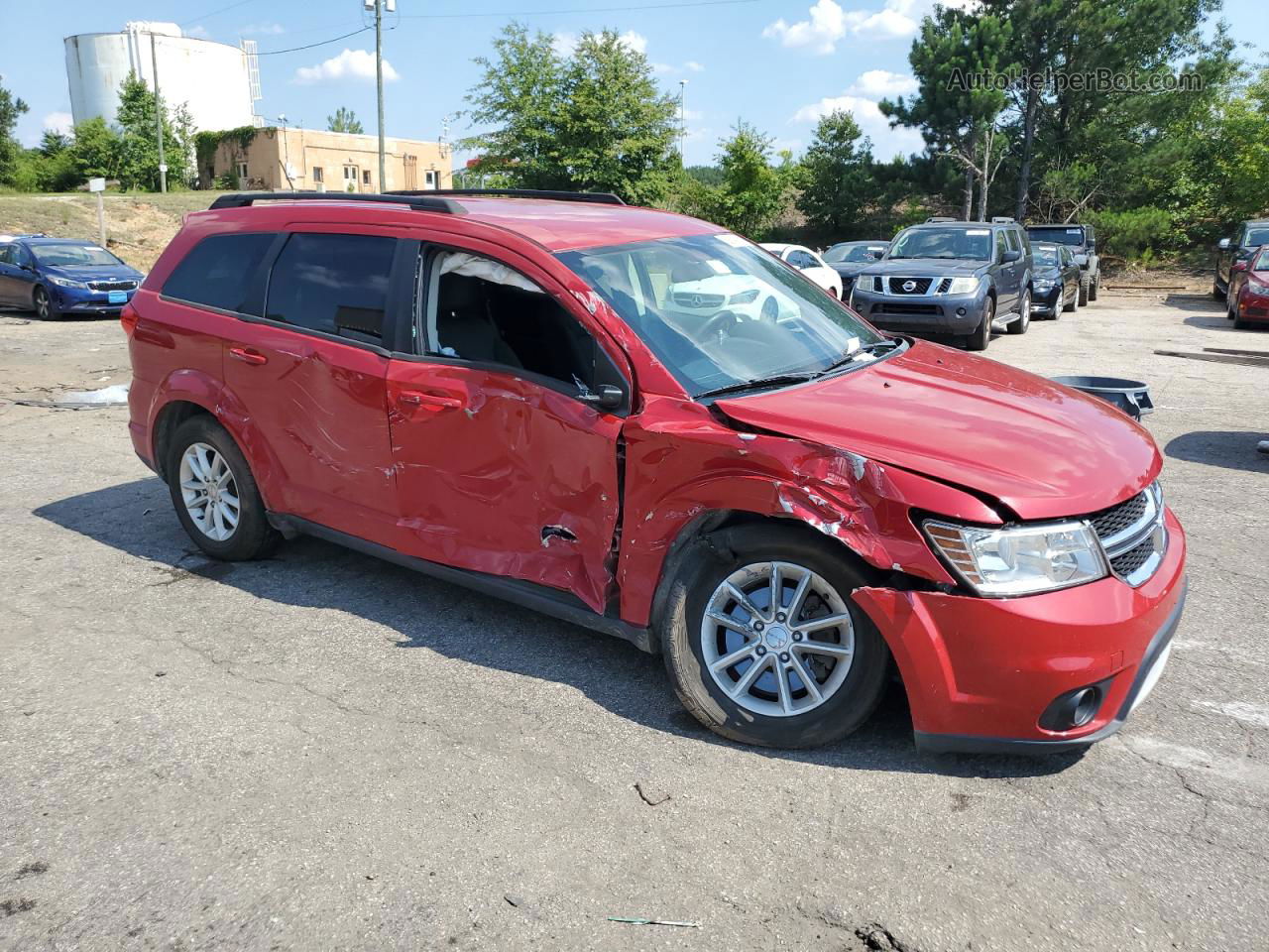 2016 Dodge Journey Sxt Red vin: 3C4PDCBG8GT122732