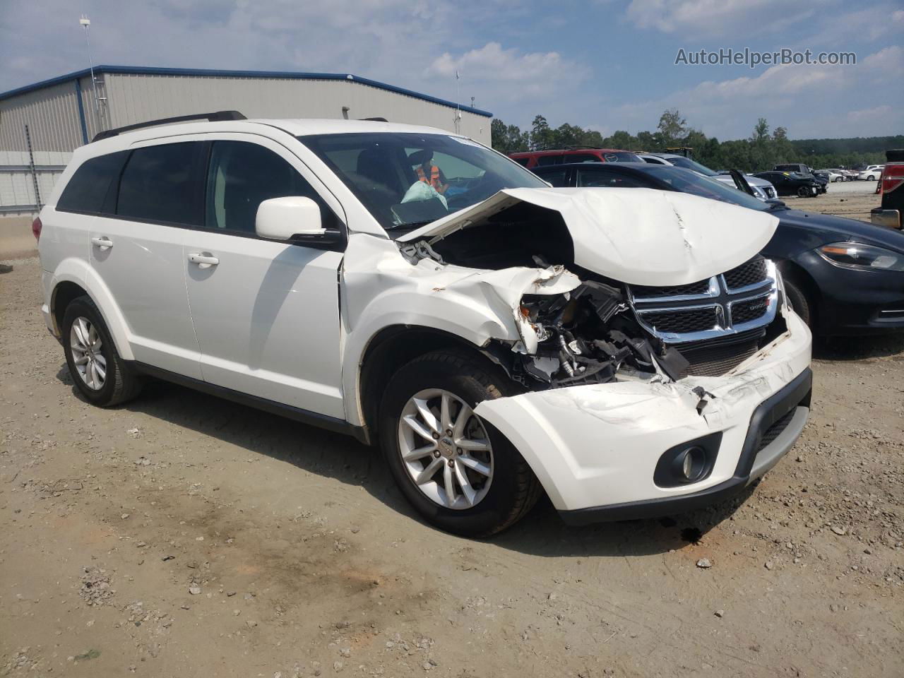 2016 Dodge Journey Sxt White vin: 3C4PDCBG8GT156332