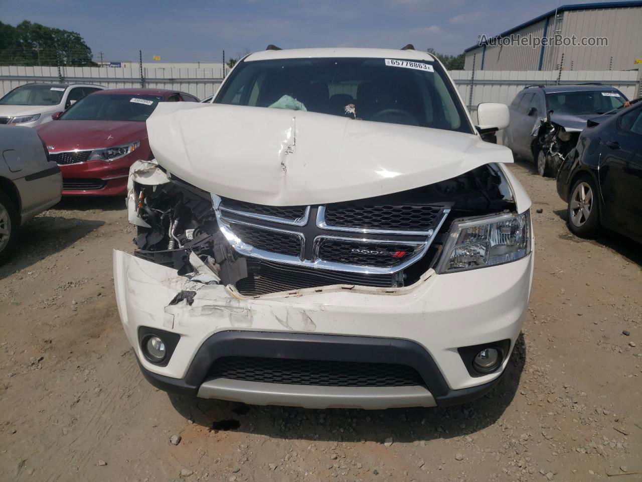 2016 Dodge Journey Sxt Белый vin: 3C4PDCBG8GT156332