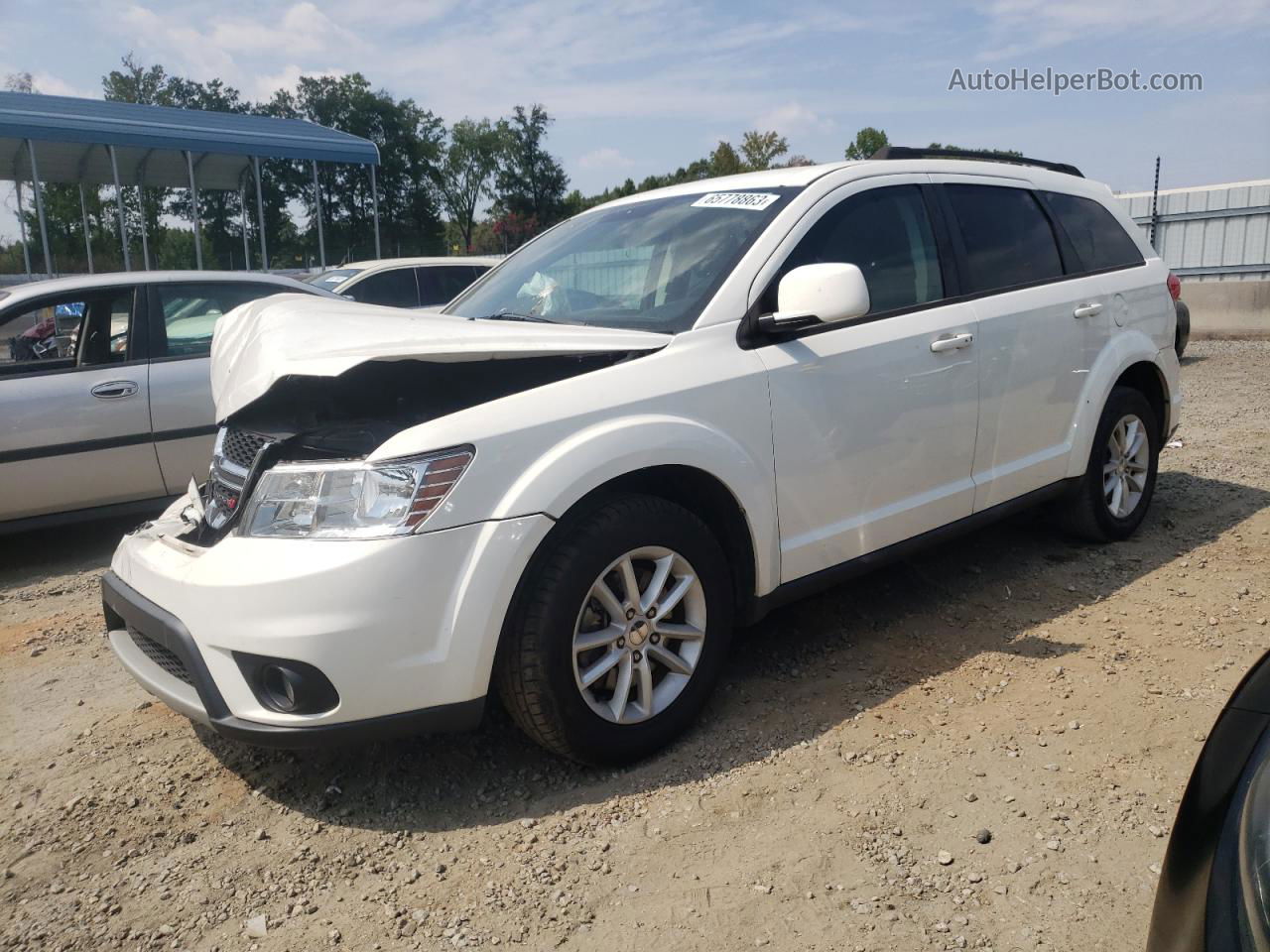 2016 Dodge Journey Sxt Белый vin: 3C4PDCBG8GT156332