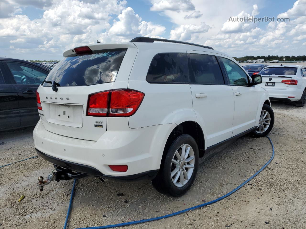 2016 Dodge Journey Sxt White vin: 3C4PDCBG8GT165807