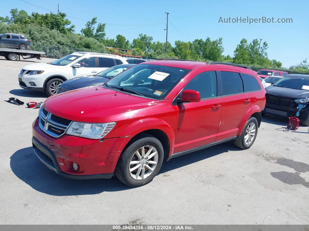 2016 Dodge Journey Sxt Red vin: 3C4PDCBG8GT224290