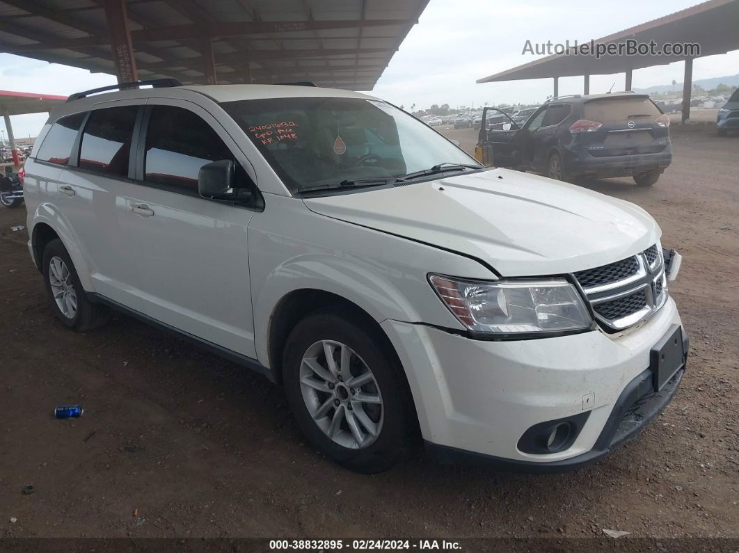 2017 Dodge Journey Sxt White vin: 3C4PDCBG8HT533825