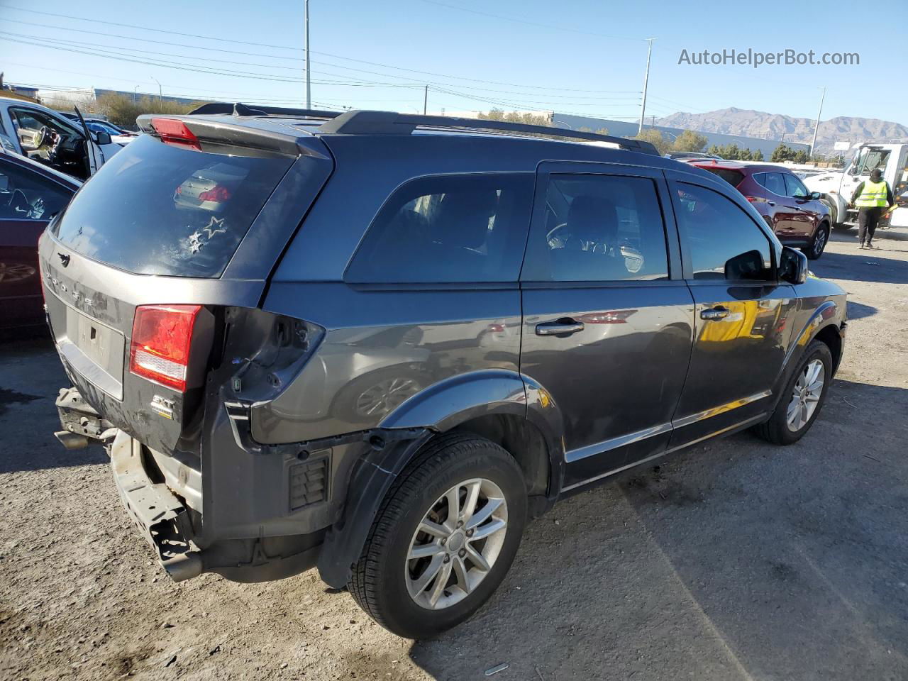 2017 Dodge Journey Sxt Серый vin: 3C4PDCBG8HT534294