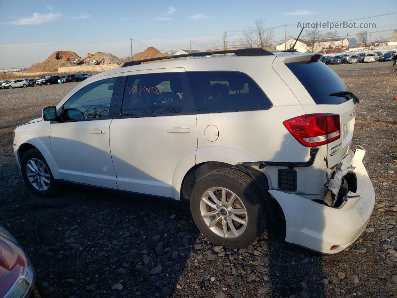 2017 Dodge Journey Sxt White vin: 3C4PDCBG8HT590686