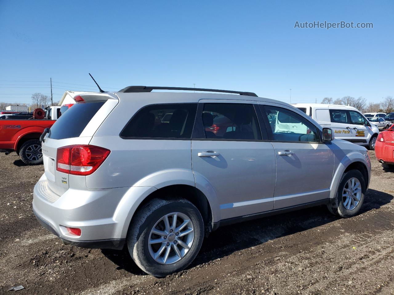 2014 Dodge Journey Sxt Серебряный vin: 3C4PDCBG9ET107959