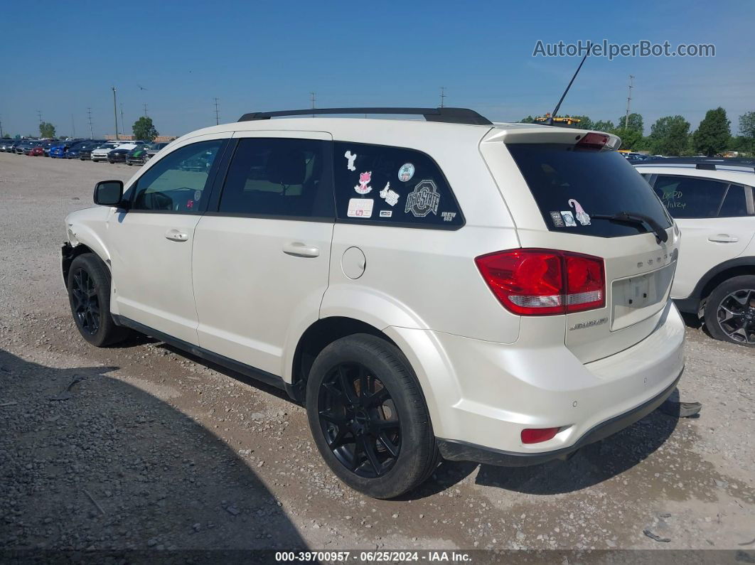 2014 Dodge Journey Sxt White vin: 3C4PDCBG9ET132845