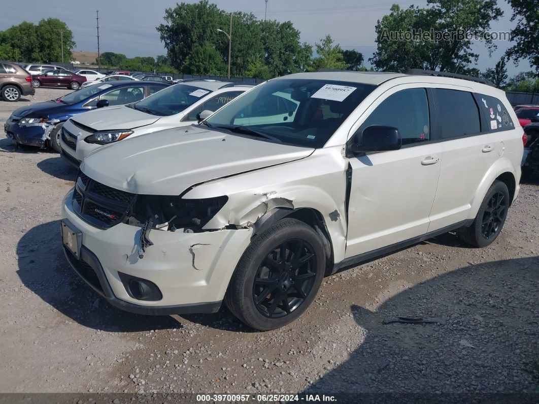 2014 Dodge Journey Sxt White vin: 3C4PDCBG9ET132845