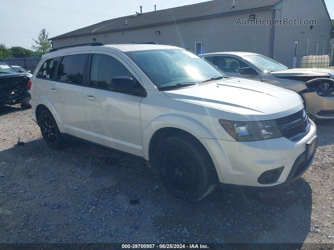 2014 Dodge Journey Sxt White vin: 3C4PDCBG9ET132845