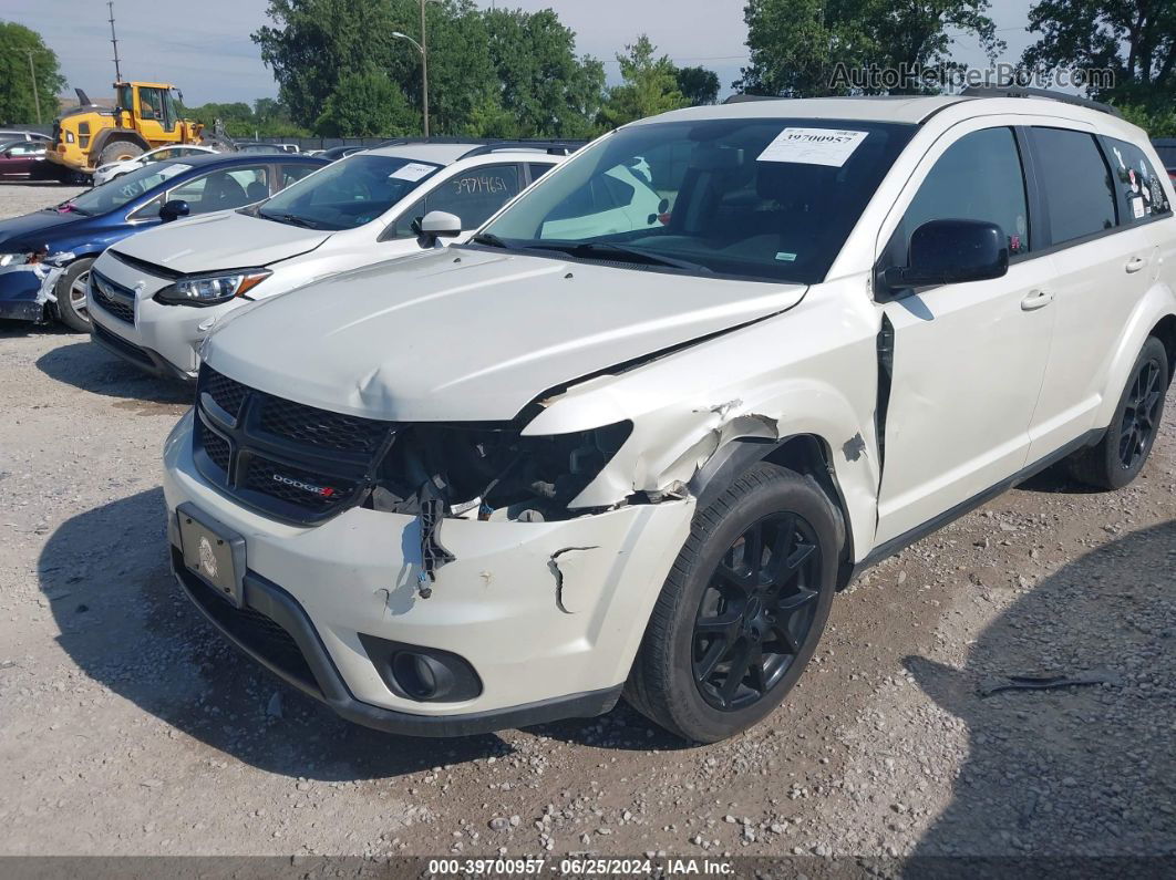 2014 Dodge Journey Sxt White vin: 3C4PDCBG9ET132845