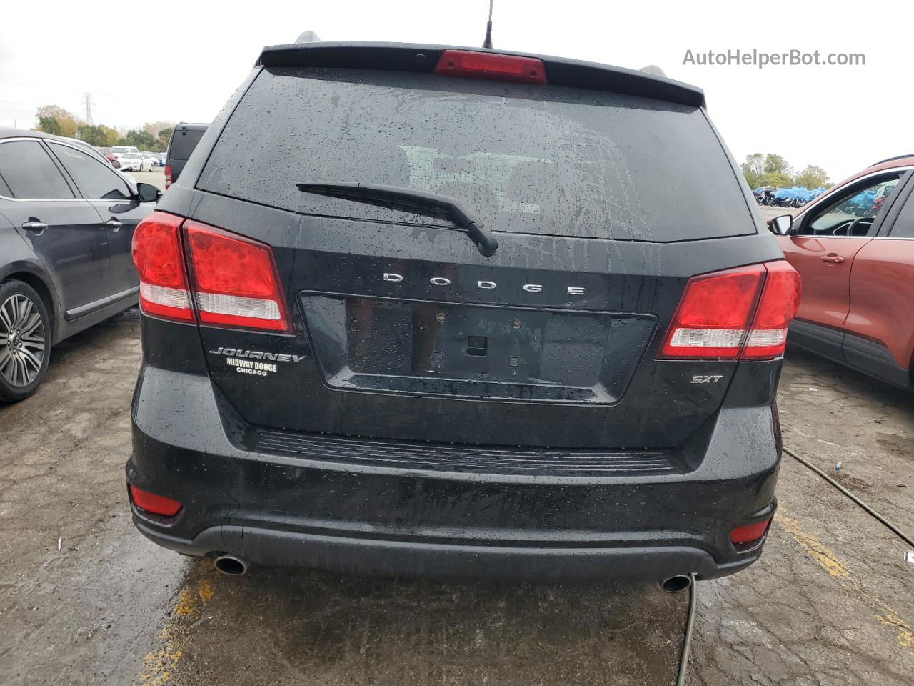 2014 Dodge Journey Sxt Черный vin: 3C4PDCBG9ET136653