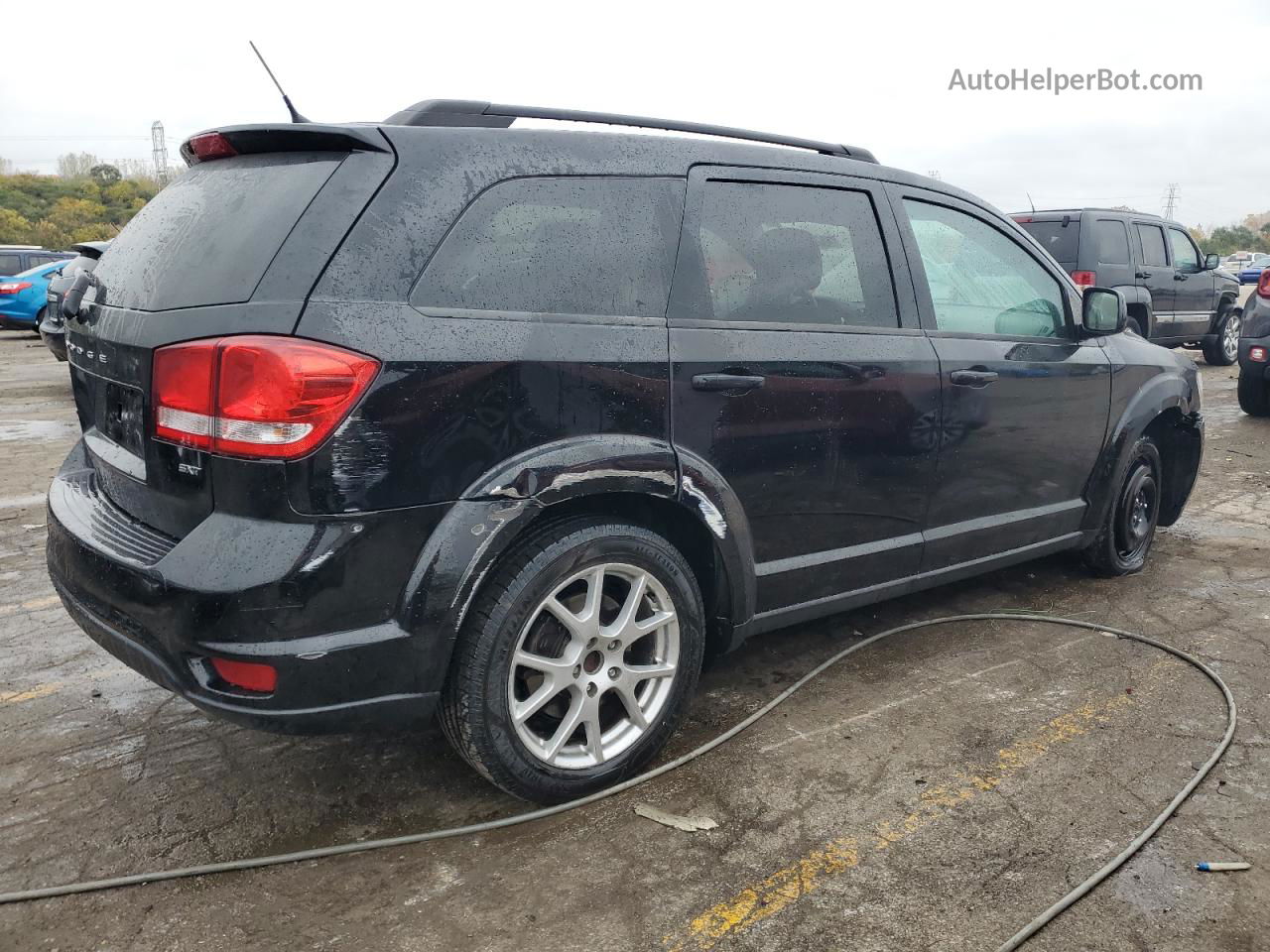 2014 Dodge Journey Sxt Черный vin: 3C4PDCBG9ET136653