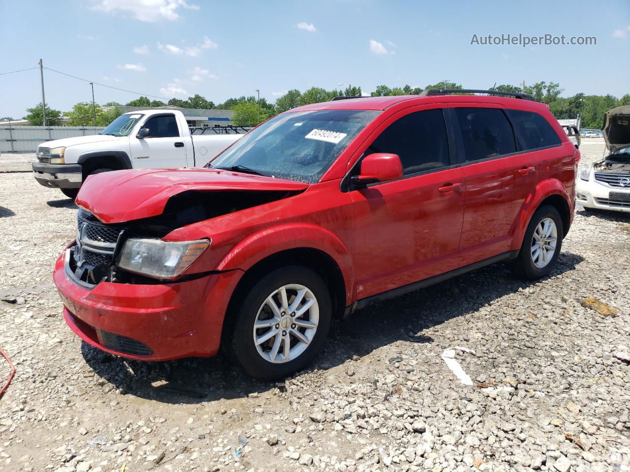 2015 Dodge Journey Sxt Red vin: 3C4PDCBG9FT546726