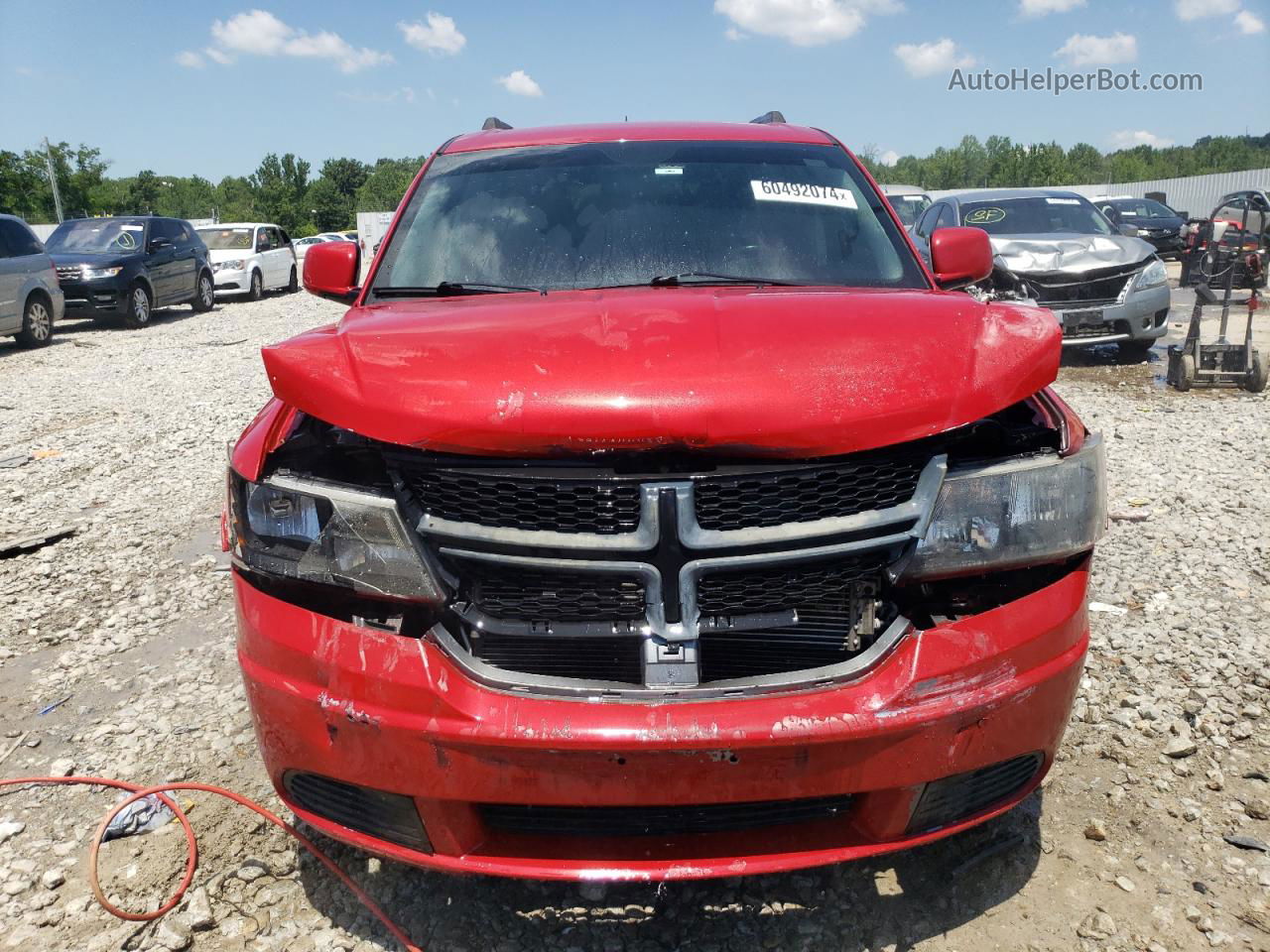 2015 Dodge Journey Sxt Red vin: 3C4PDCBG9FT546726