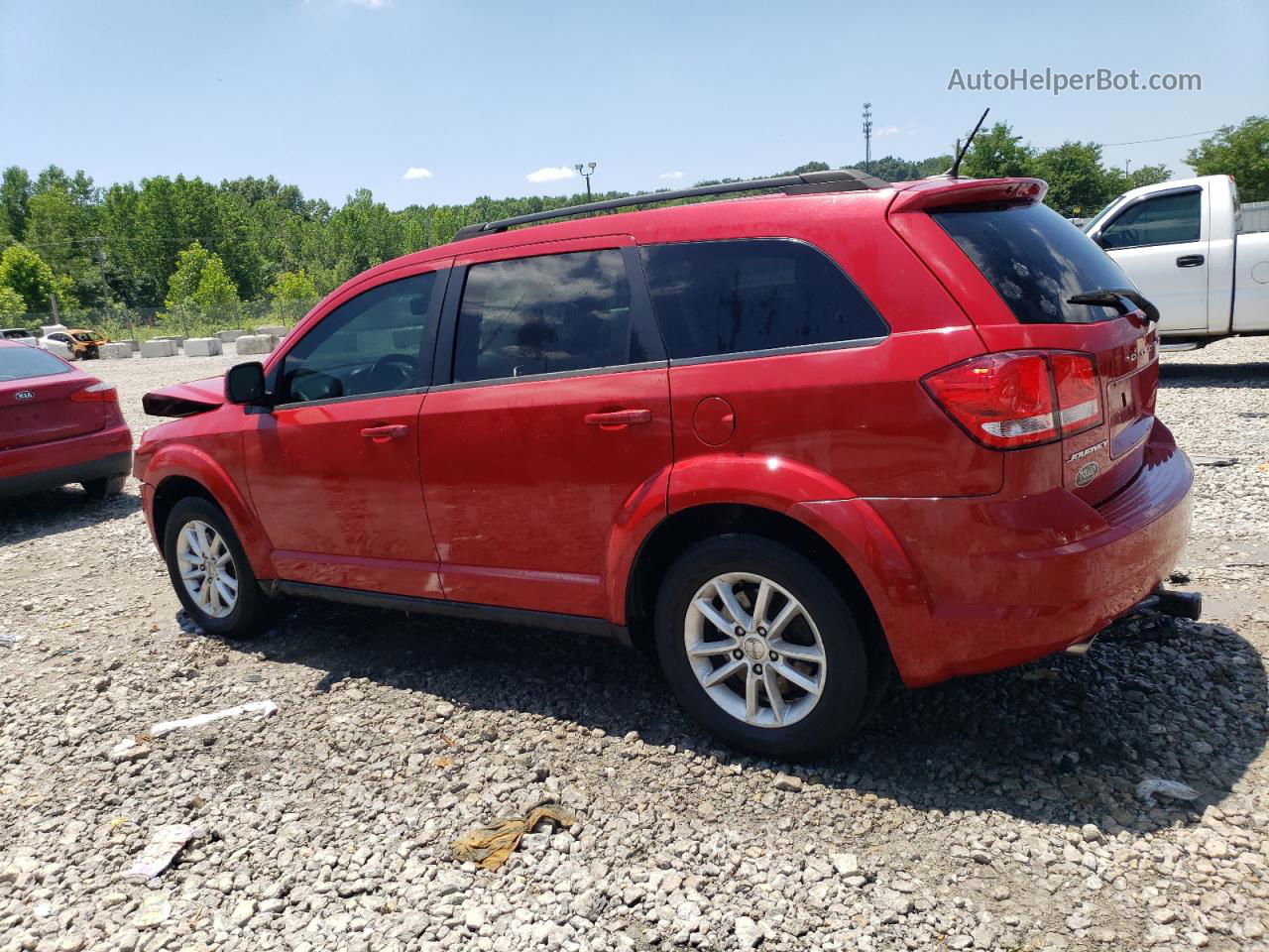 2015 Dodge Journey Sxt Red vin: 3C4PDCBG9FT546726