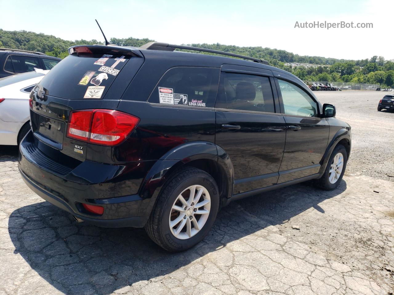 2015 Dodge Journey Sxt Black vin: 3C4PDCBG9FT658281