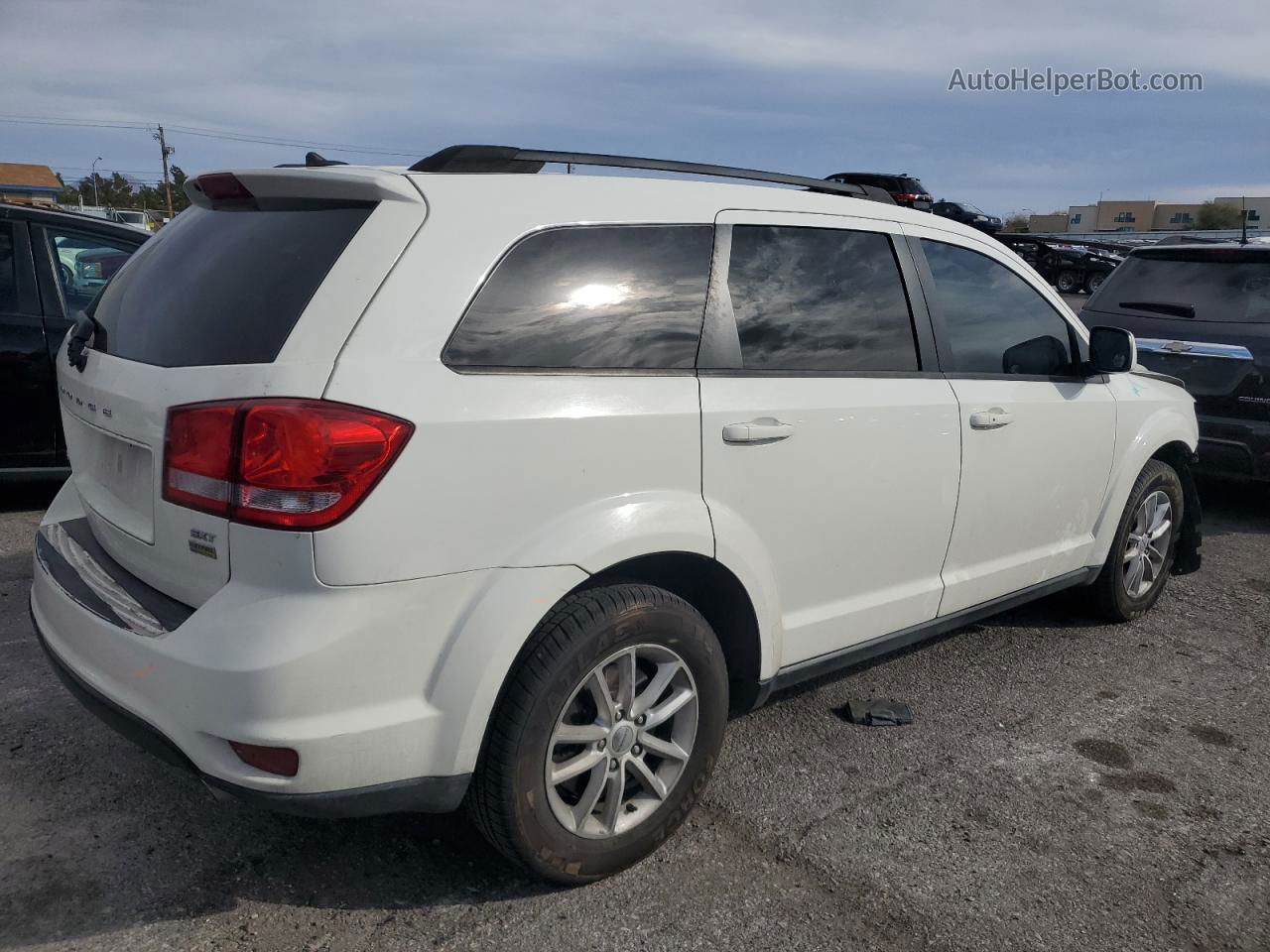 2015 Dodge Journey Sxt White vin: 3C4PDCBG9FT742195