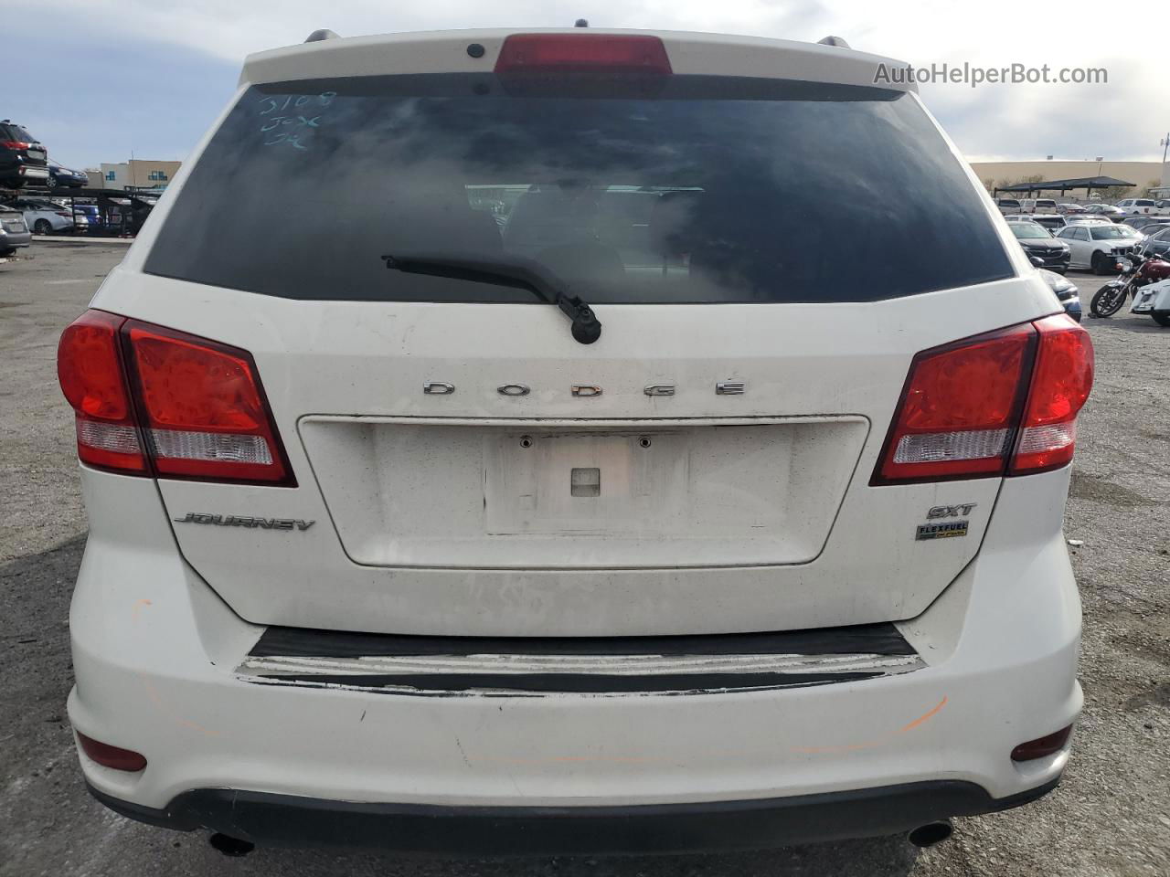 2015 Dodge Journey Sxt White vin: 3C4PDCBG9FT742195