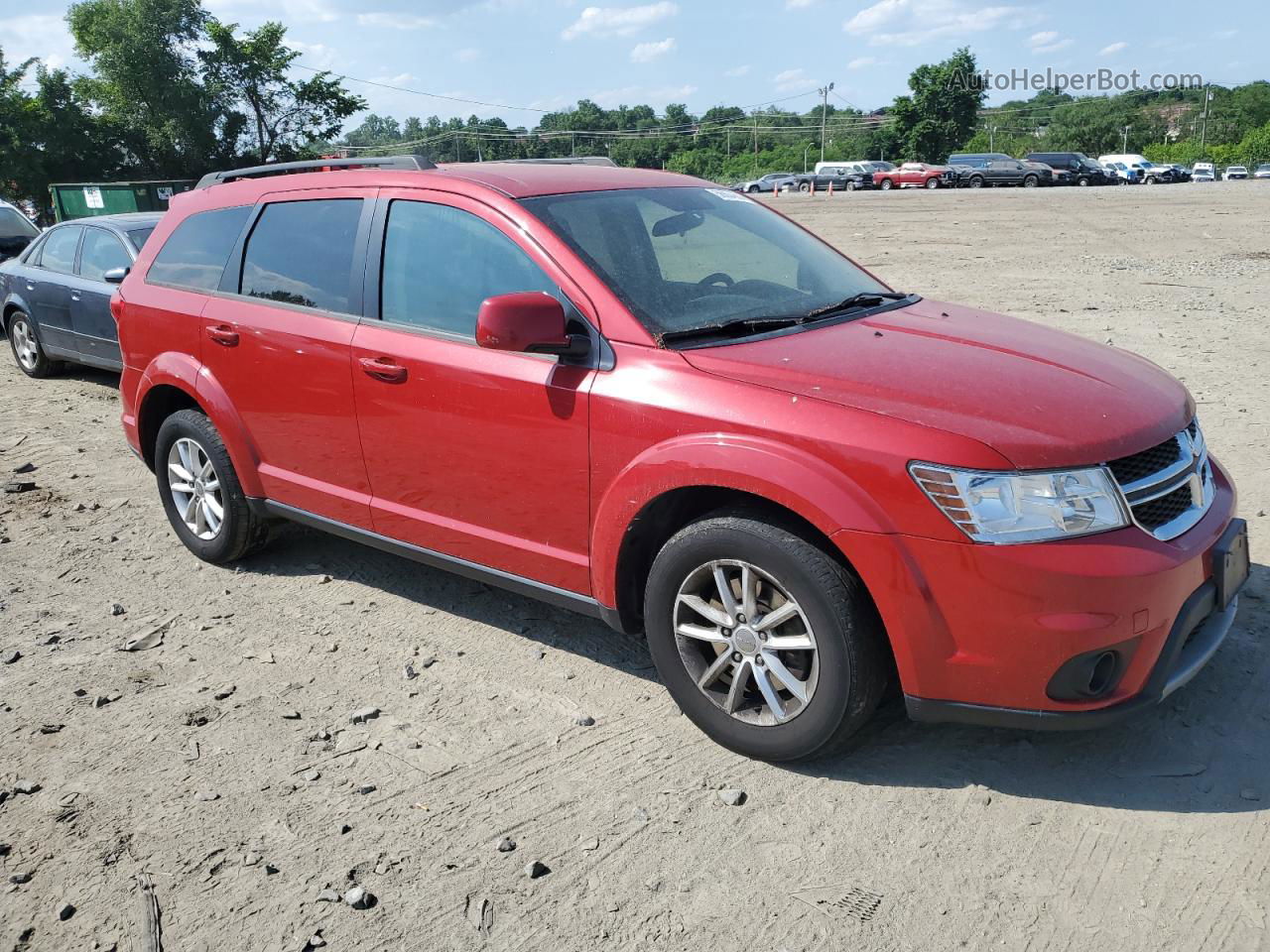 2016 Dodge Journey Sxt Red vin: 3C4PDCBG9GT130936