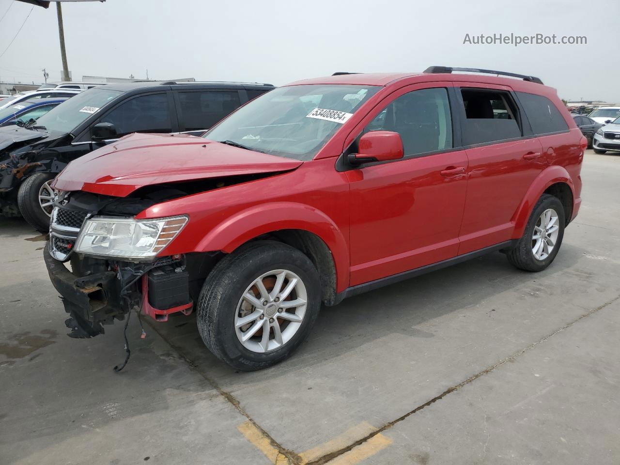 2017 Dodge Journey Sxt Red vin: 3C4PDCBG9HT532280