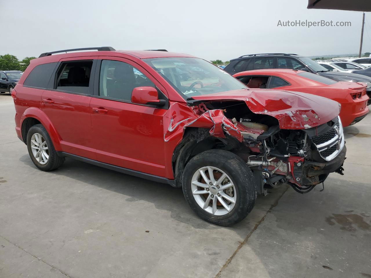 2017 Dodge Journey Sxt Red vin: 3C4PDCBG9HT532280