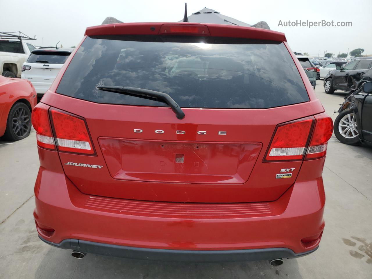 2017 Dodge Journey Sxt Red vin: 3C4PDCBG9HT532280