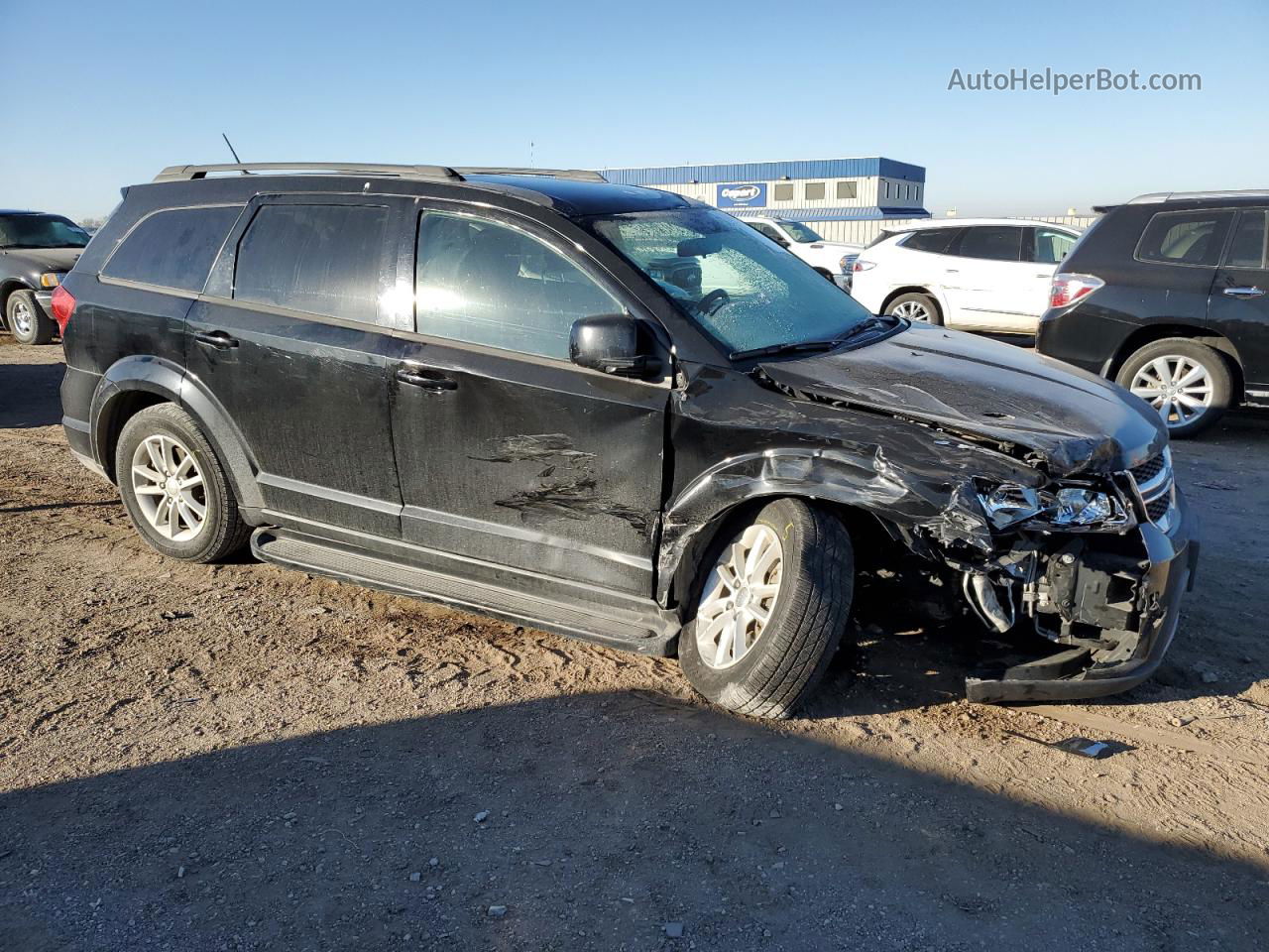 2014 Dodge Journey Sxt Черный vin: 3C4PDCBGXET115374