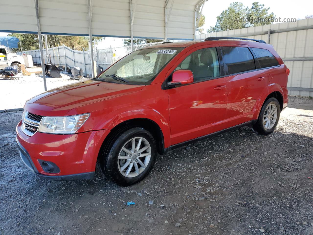 2014 Dodge Journey Sxt Red vin: 3C4PDCBGXET243937