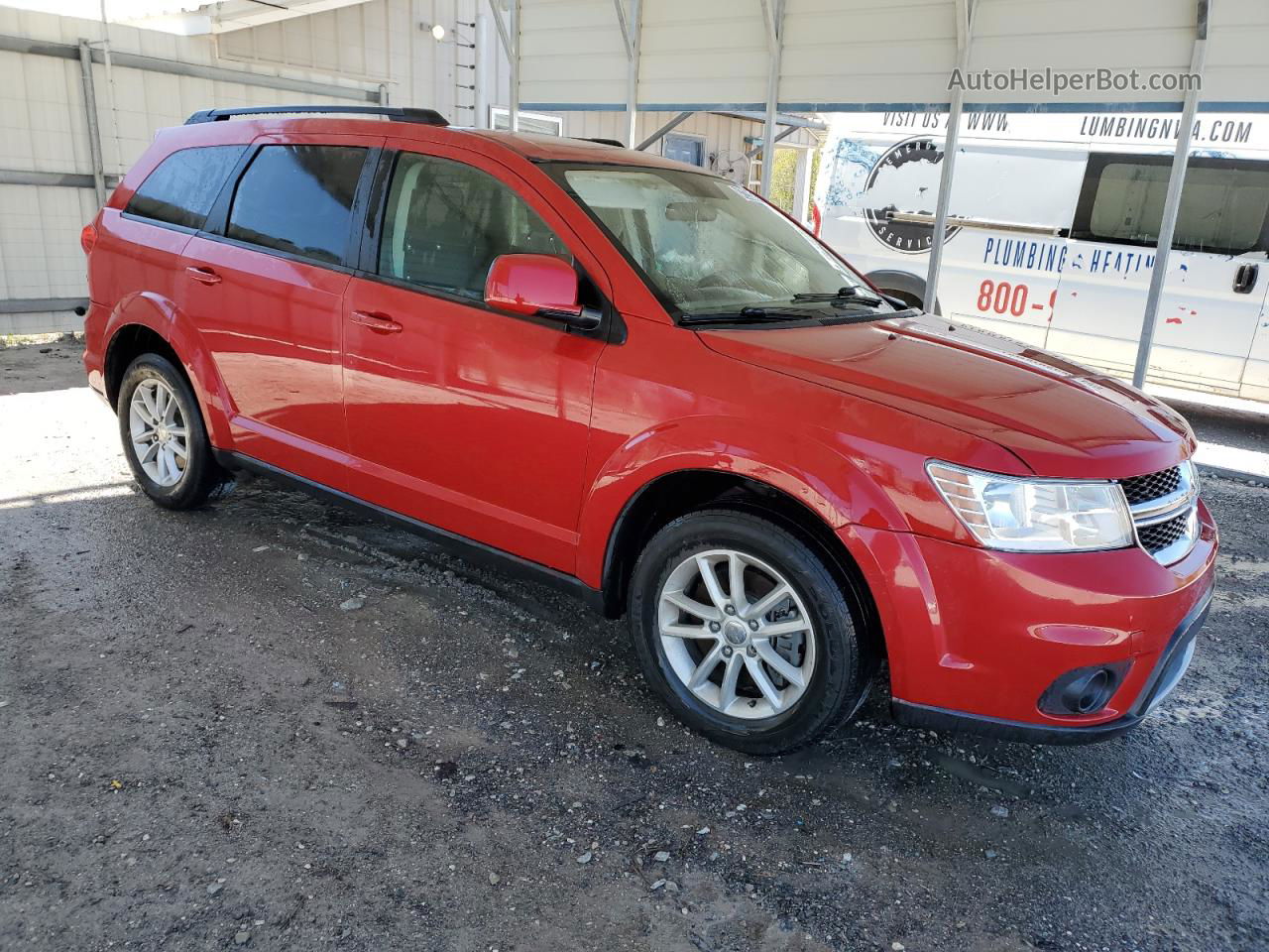 2014 Dodge Journey Sxt Red vin: 3C4PDCBGXET243937