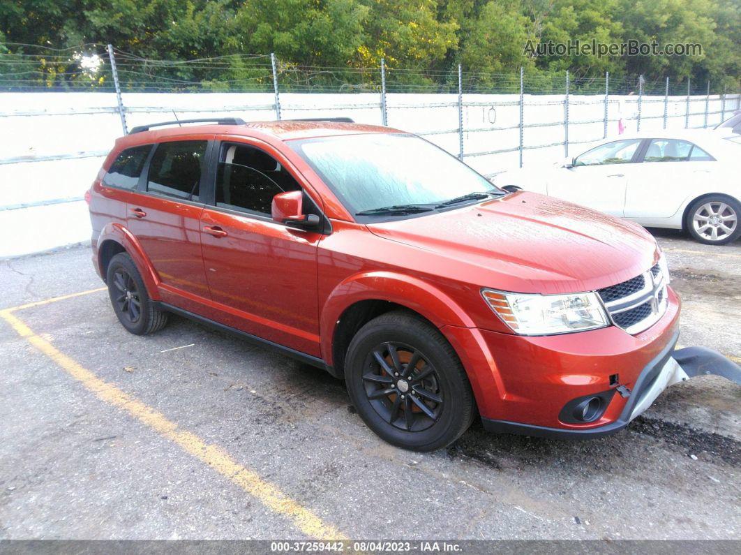 2014 Dodge Journey Sxt Оранжевый vin: 3C4PDCBGXET267431