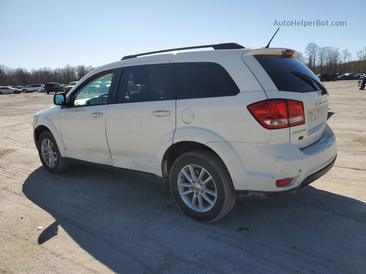 2015 Dodge Journey Sxt White vin: 3C4PDCBGXFT697221