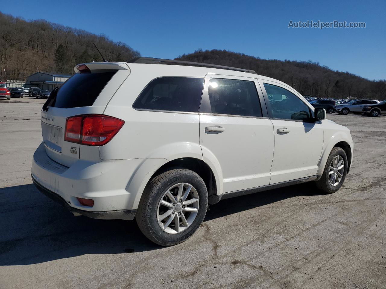 2015 Dodge Journey Sxt White vin: 3C4PDCBGXFT697221