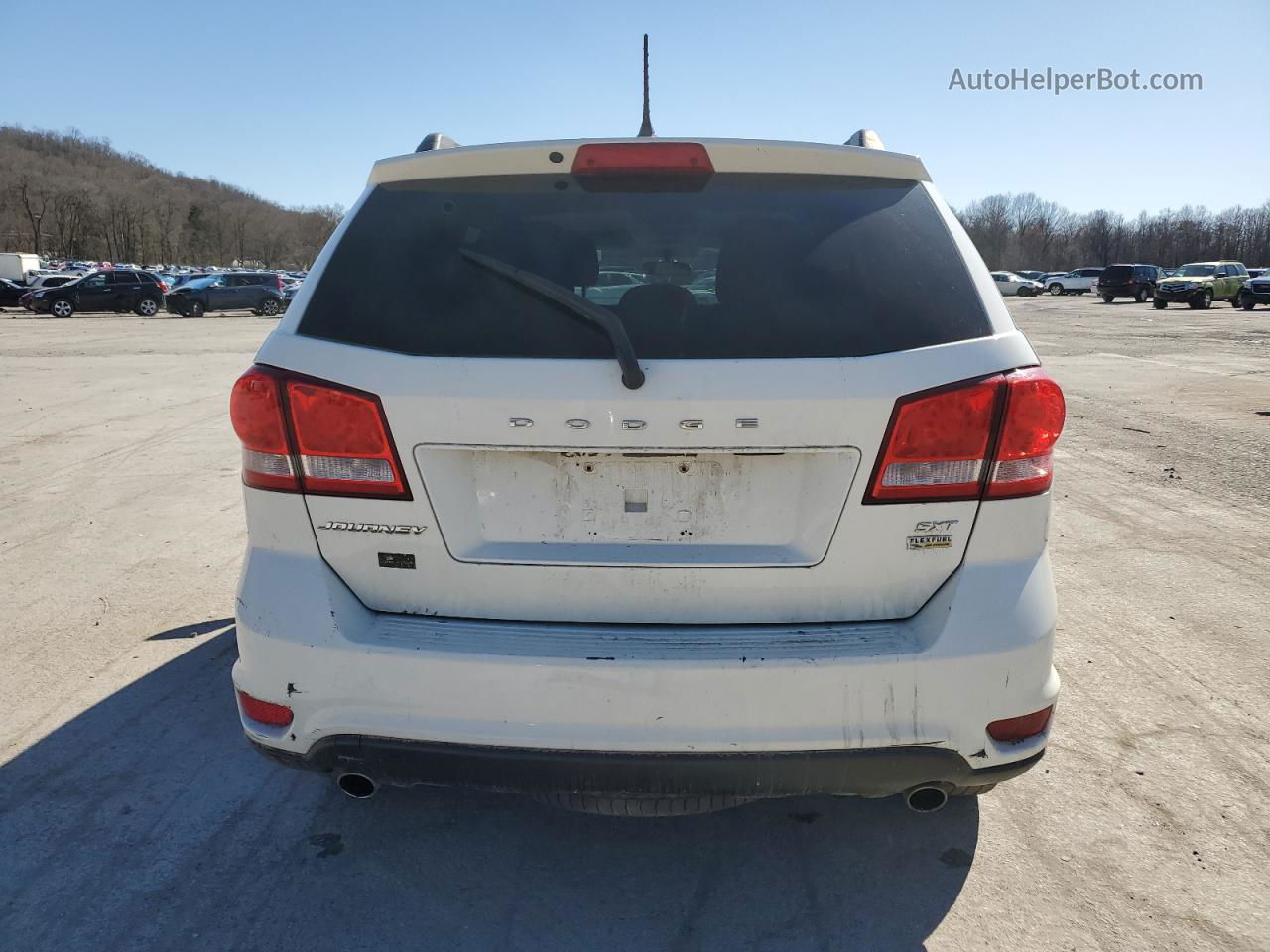 2015 Dodge Journey Sxt White vin: 3C4PDCBGXFT697221